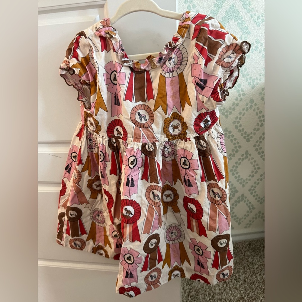 Pink Chicken Toddler Dress